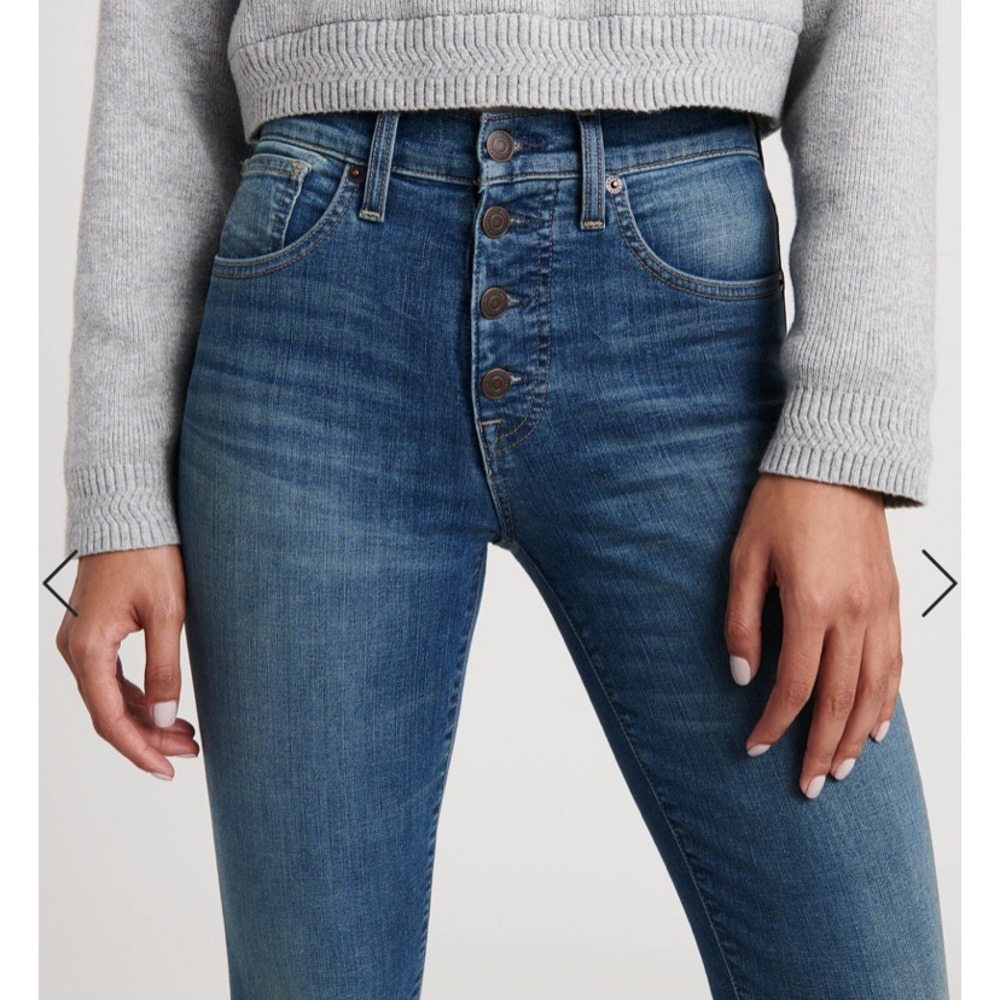 LUCKY BRAND Bridgette button fl skinny